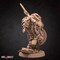 Owl Barbarian from Bite the Bullet's Owlfolk set. Total height apx. 50mm. Unpainted Resin Miniature product 5